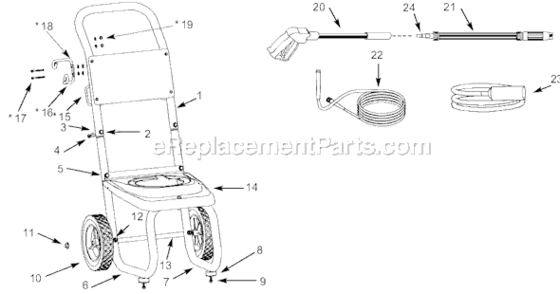 Part Location Diagram of PM033410AV Campbell Hausfeld Gun Rack